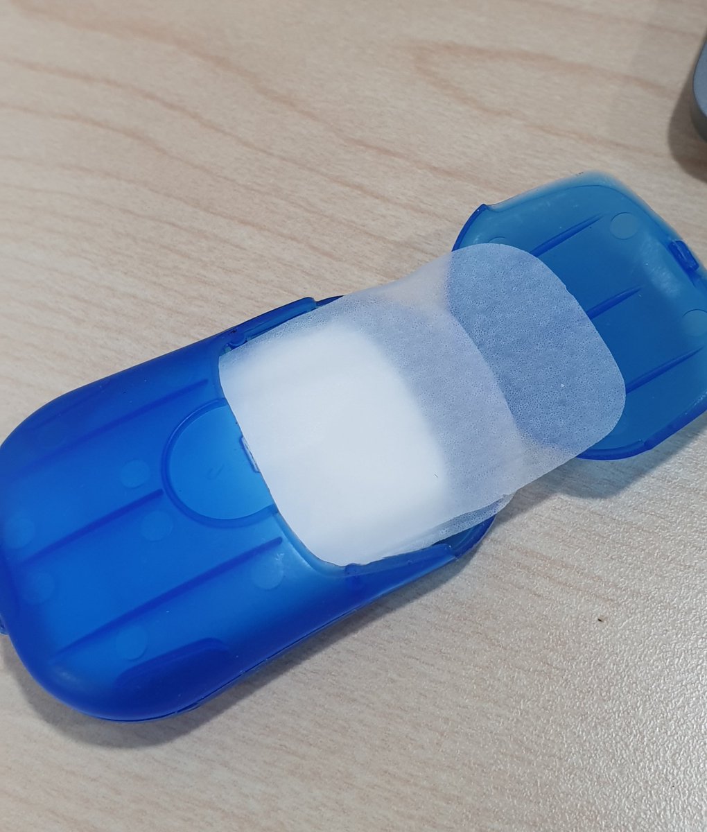 yooneedmorejodi's tweet photo. I don't carry around hand sanitizer, I carry soap! #PaperSoap #WashYourHandsAndSingYourABCs https://t.co/hyv1xYVdlx
