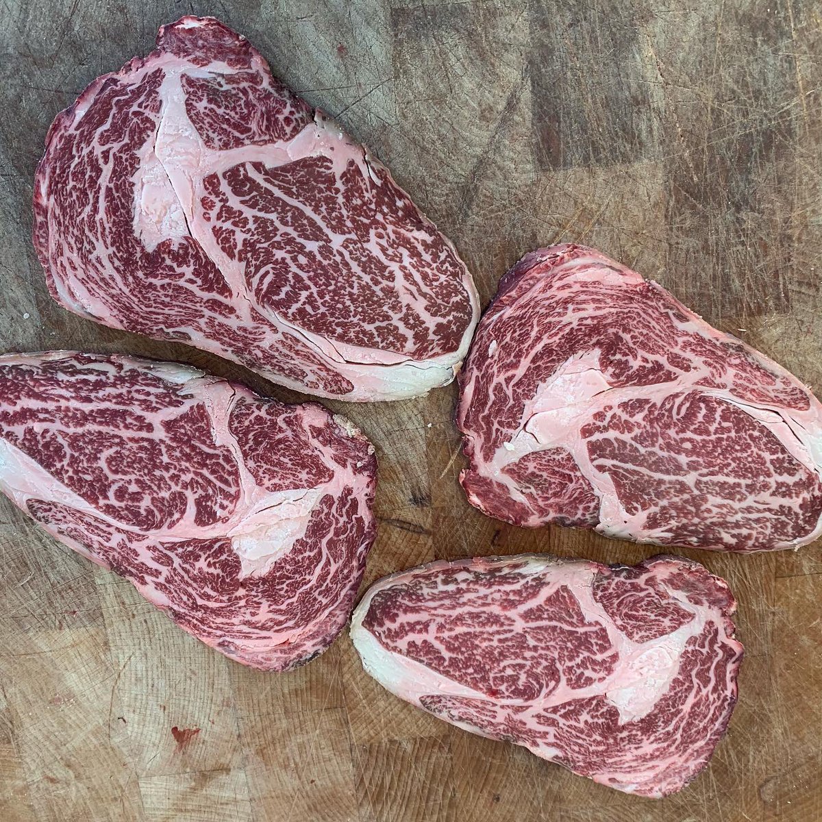 MILL ROAD BUTCHERS on Twitter "Some stunning thin sliced westholme Wagyu ribeye to kick off