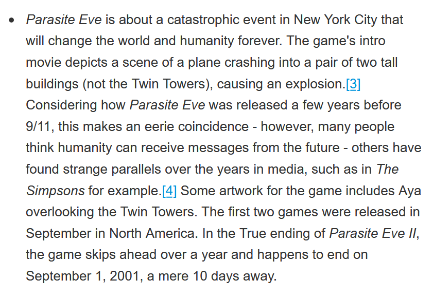 Parasite Eve (series), Parasite Eve Wiki