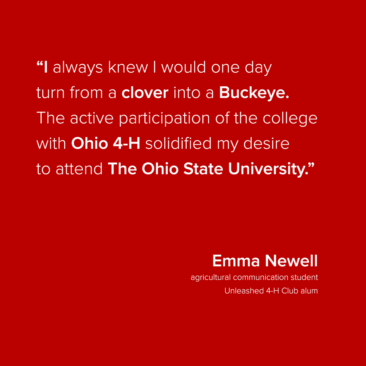 ACELatOSU's tweet image. Emma Newell is a fourth-year studying agricultural communication from Pickerington, Ohio - Fairfield County.

Visit our blog to learn more about how #Ohio4H shaped Emma's future as an agricultural communicator.

u.osu.edu/acel/2020/03/1…

#ACELatOSU #CFAES #Ohio4HWeek