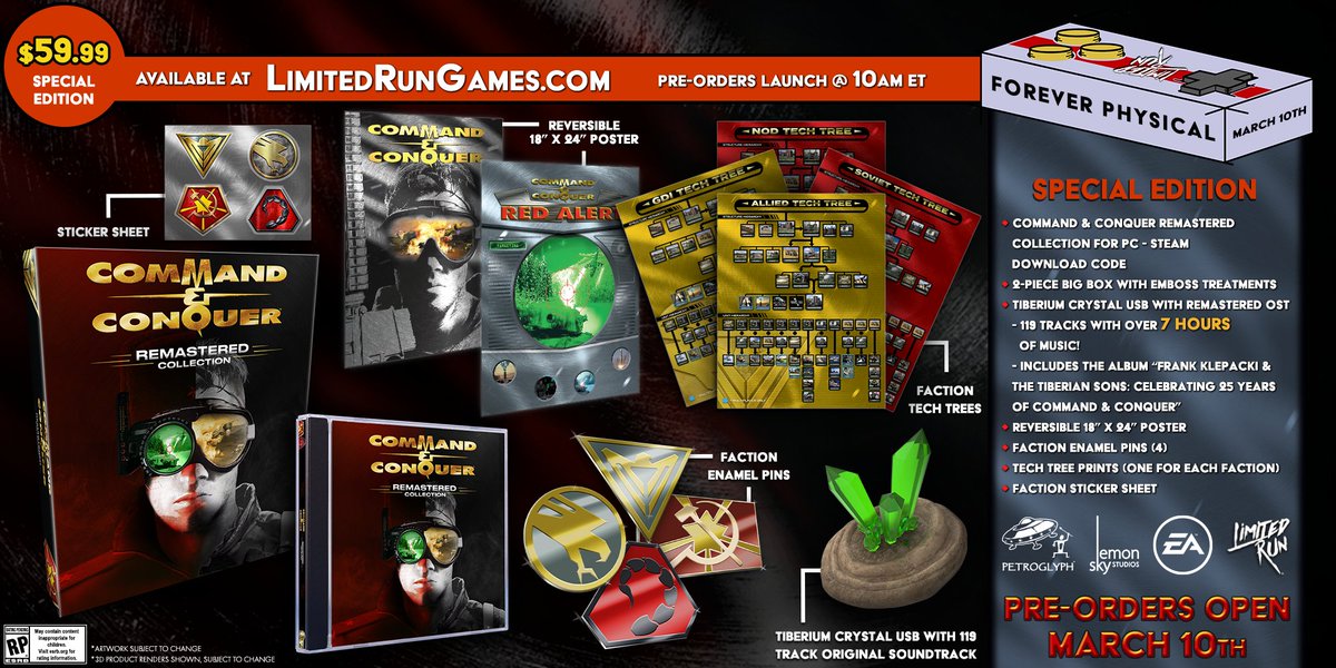 You could win a physical copy of the Command &amp; Conquer Remastered Collection Special Edition on PC! Follow <a href="/LimitedRunGames/">Limited Run Games</a>, like, and retweet to be entered. We will draw a winner today at 5:00pm ET. GLHF!