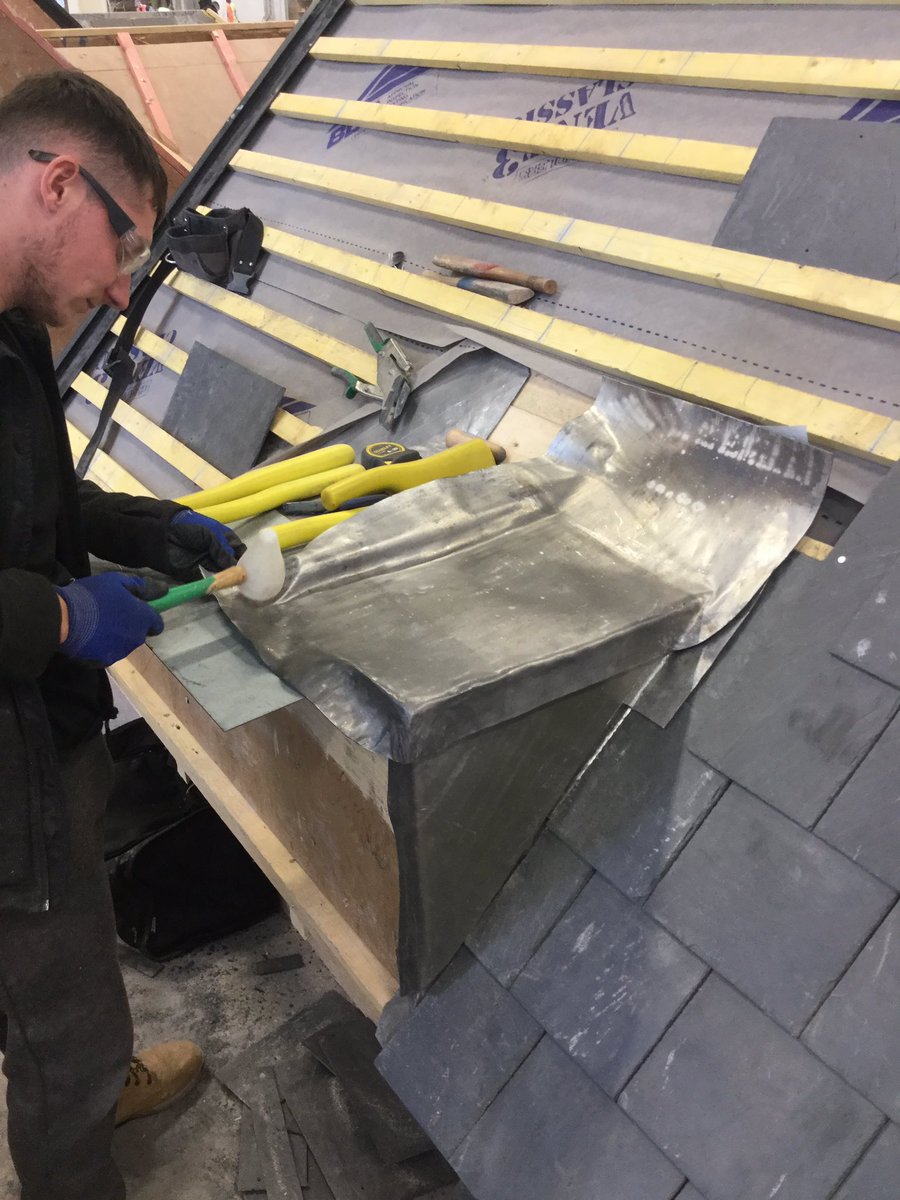 Student working on a lead roll for the first time great to see the hard work the students put in thanks to <a href="/MidlandLead/">Midland Lead</a> for your support you make this possible