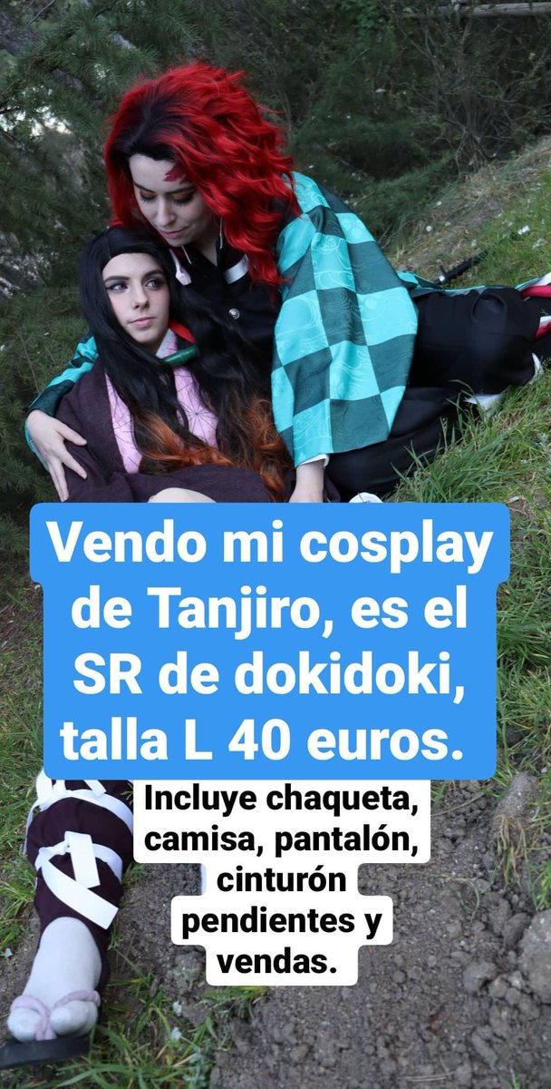 Maskarada_Cos's tweet photo. Vendo mi cosplay de Tanjiro de Kimetsu, es de hombre. https://t.co/YfYZAPBGlK