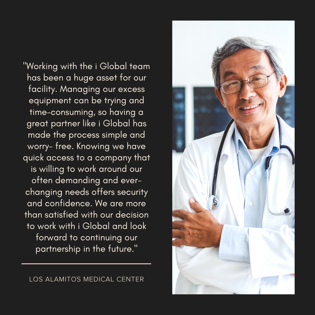 iGlobal_ITAM's tweet photo. Did you know I Global Asset Management fully complies with all state and federal OSHA, EPA, DTSC, CalRecycle and DOT Regulations?

Some common equipment we recycle are, ultrasounds, network switches, server towers, any and all medical and laboratory equipment. https://t.co/c2nqMmzNOR