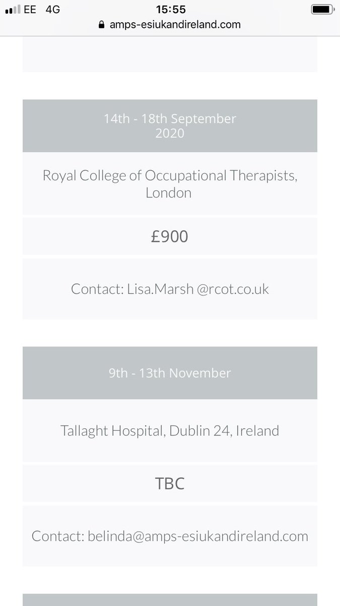 AMPS_ESI's tweet photo. Future course dates for AMPS , AMPS 2 and ESI at https://t.co/qnOh2ie5MQ  more info at https://t.co/5EX84a5mKv https://t.co/x6fc60pdD0