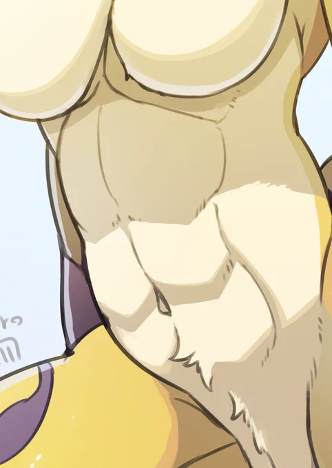 レナモンはこういうお腹がいいと思う 