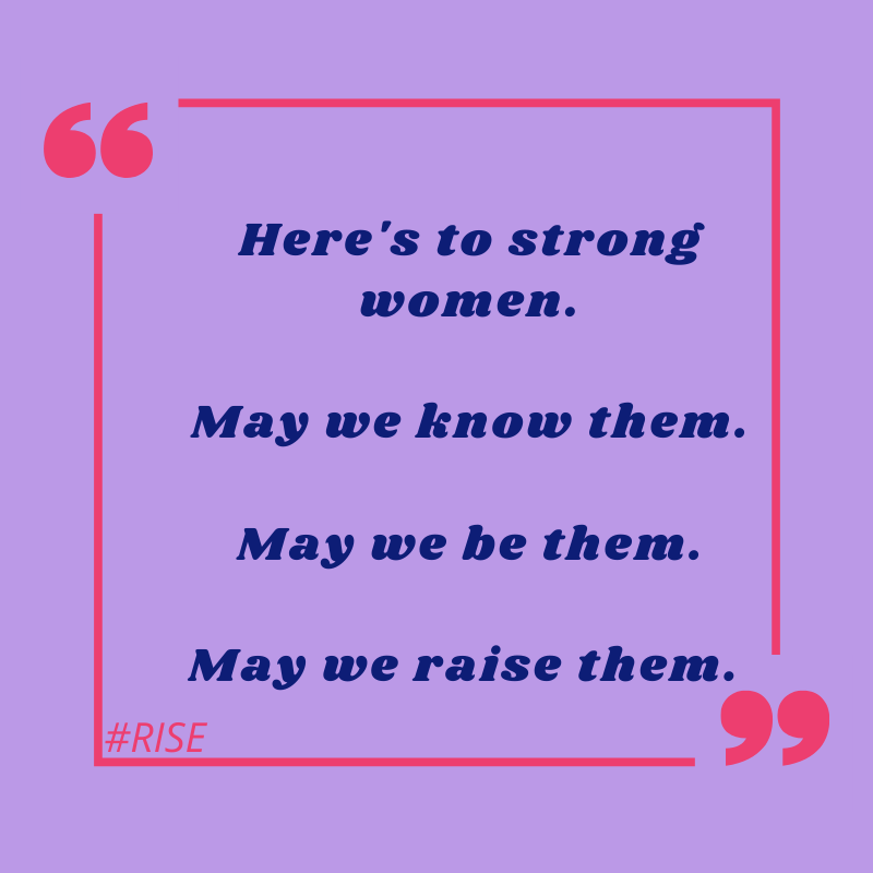 #TuesdayThoughts | Thought of the day - here's to all of our strong female followers - we hope you feel inspired today to #RISE! 👩 bit.ly/3arneri