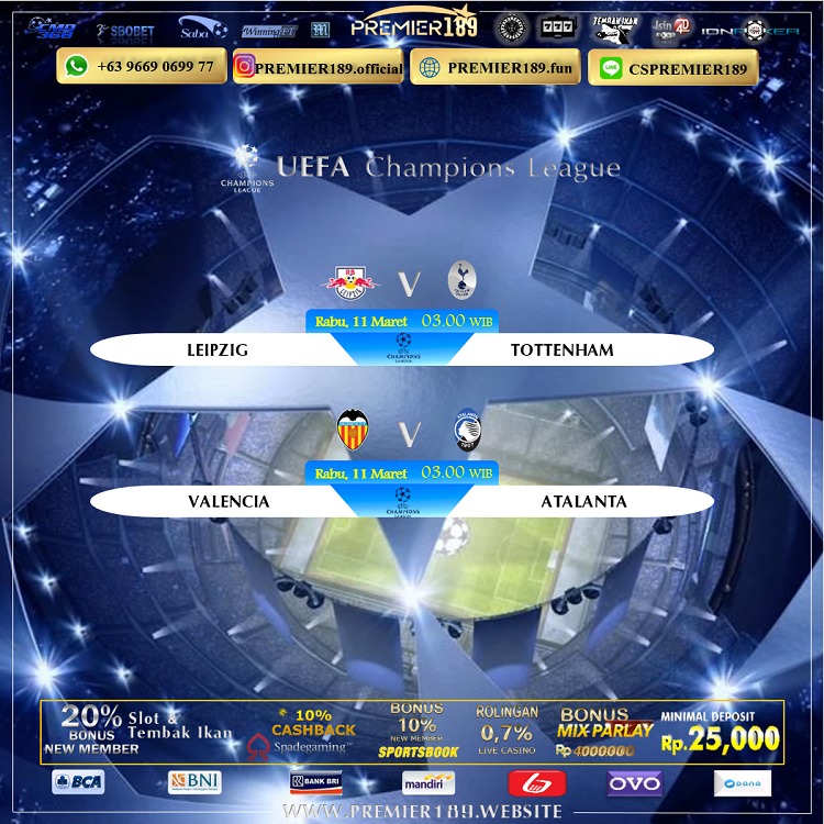premier_189's tweet photo. Jadwal Liga Champions dini hari nanti
Yukkk segera join dan nikmati bonus-bonusnya...
DAFTAR - DEPOSIT - MAINKAN LANGSUNG BOSKU.
Minimal deposit hanya 25rb,
Menang berapapun pasti dibayar !!!
Daftar WA click https://t.co/IruOxtUJUQ

#ligachampions #Liga1 #sepakbola #jadwalbola https://t.co/ZjDcr95XPB