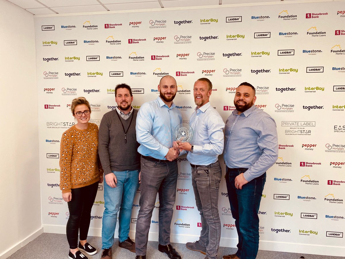 BrightstarFin's tweet photo. 👏Congratulations to our @BrightstarCM team who won the Customer Service Division of the month award👏 - here collecting their trophy from Managing Director @bradmoore1979 
 #Winners #CustomerService https://t.co/LXCtR1wEqg