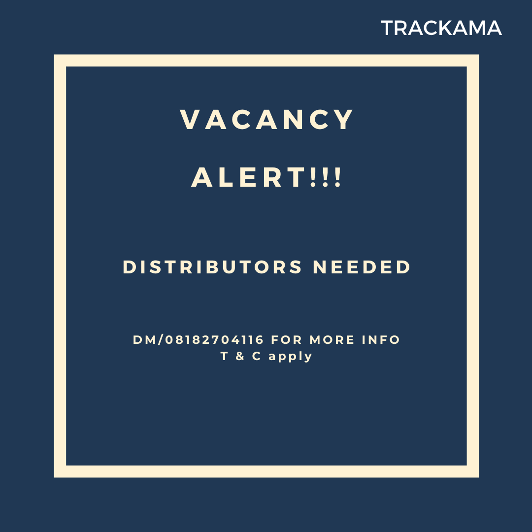 trackama's tweet photo. You will agree that Trackers are the best thing that has happen to logistics business and the rest.
Trackama Distributors Needed Nationwide with SHIKINI money
Trackama.. Bringing you Peace of Mind on Business
#trackama #Bolanle #SanusiLamido #peruzzi #UltimaLoveNG #distributors https://t.co/P7I6xTitsm
