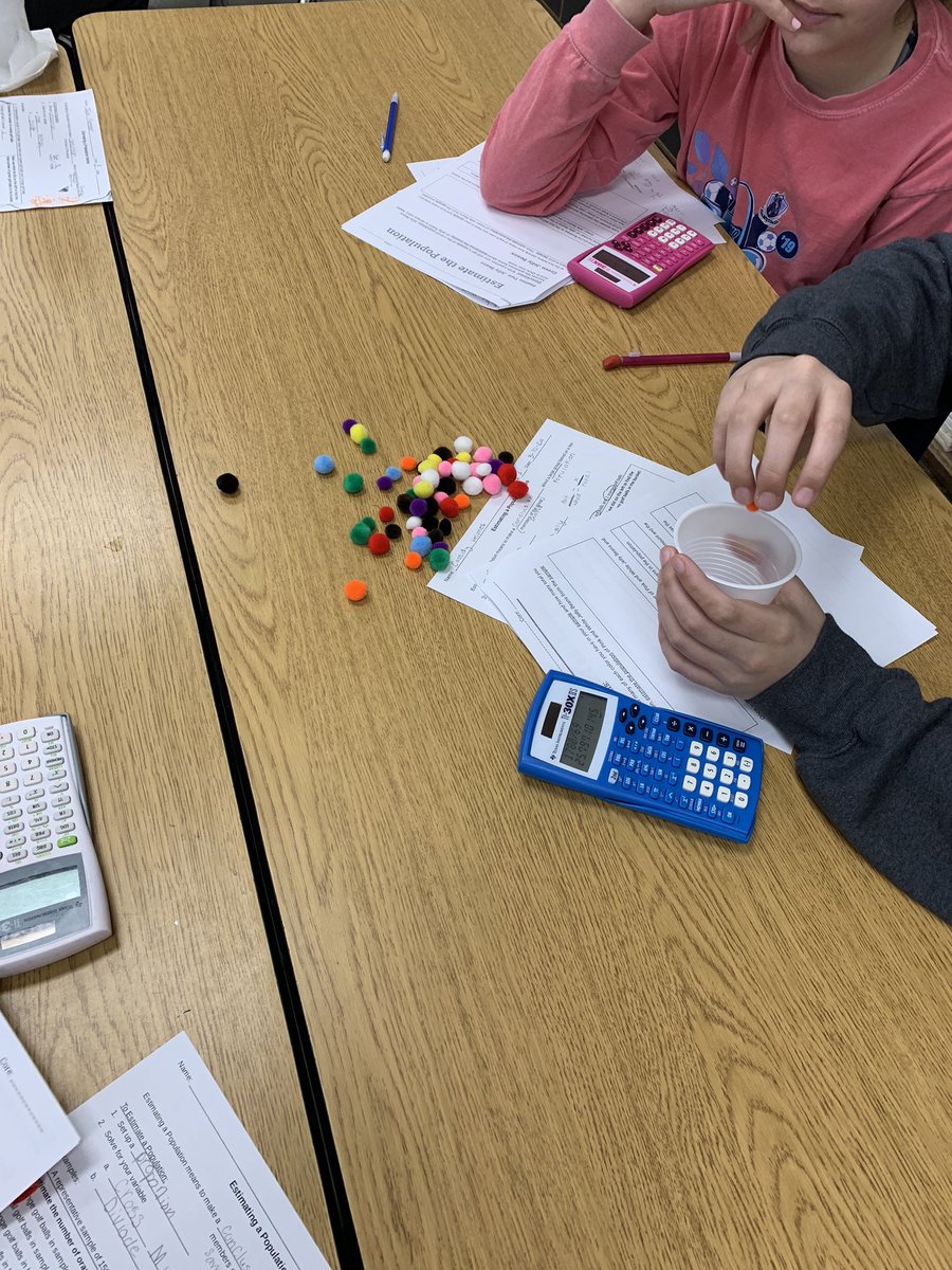 ostendorf_sam's tweet photo. Estimating a population in #7thgrade #math today! Cotton Balls and Jelly Beans are a fun and easy manipulative to use!! #mathisfun https://t.co/ix7zr3bE0o