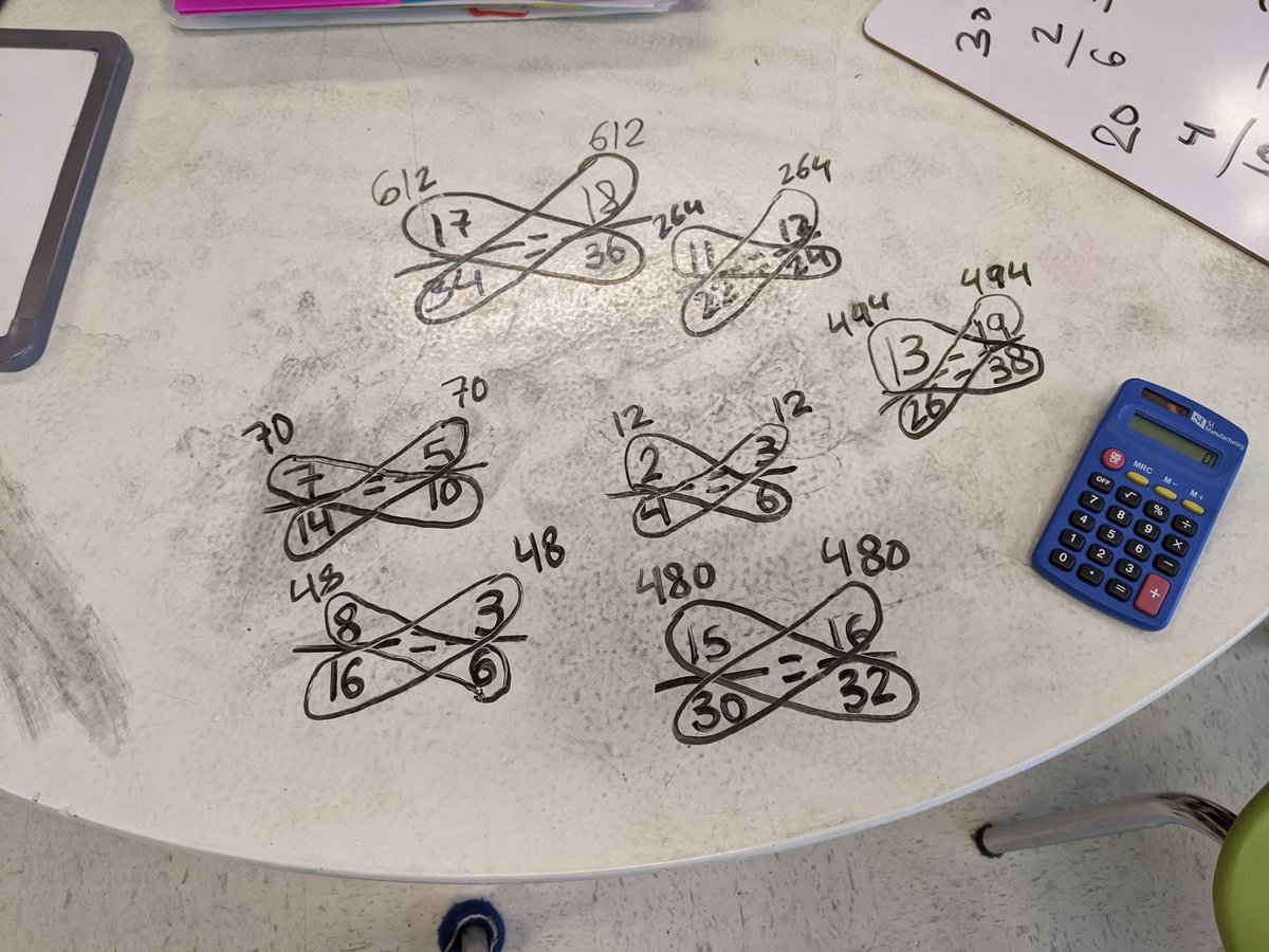 MRSAGOSTINIOCT's tweet photo. Using #Crossmultiplication to solve for equivalent fractions! @StLukeNepean https://t.co/LnPofxkGBK