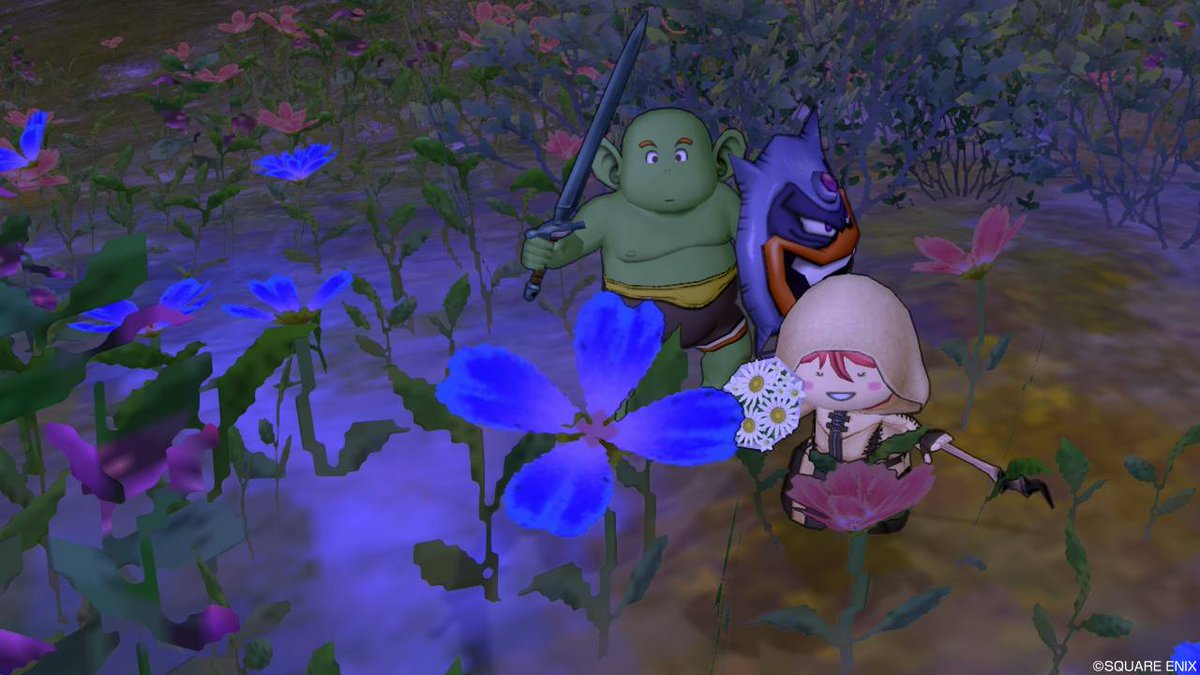 すま Dqx 偽セレドの南の花畑にいる 愛しさと切なさと心強さを兼ね備えたコッツォ君 真セレドの診療所にいるどわこちゃんとセットでキャラクターズファイルを出していただきたいと 本気で思っているのよ この二人に幸あれ Dq10君のハートに