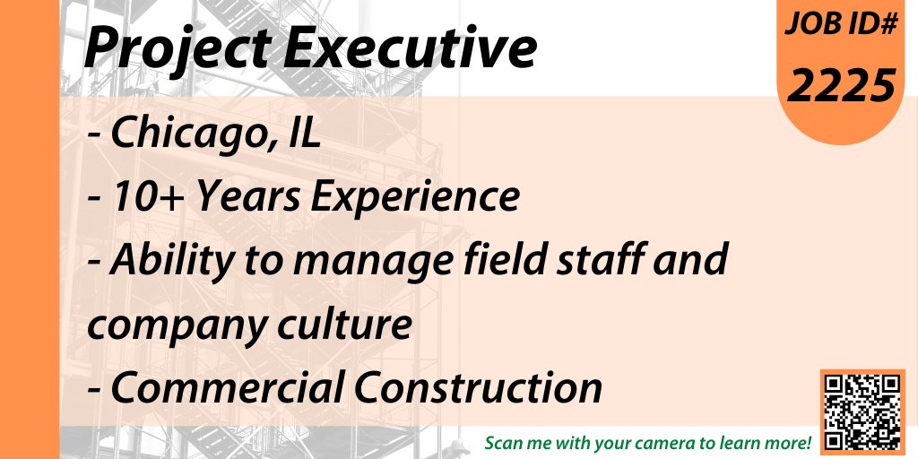 CJN_Recruiting's tweet image. Check out this job! 

#executive #projectexecutive #commercialconstruction #recruiter #recruiting #staffing #newjob #newopening #construction #chicago #chicagoland #illinios