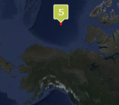 BruncinLtd's tweet photo. Whilst we are all busy with our local daily lives and global pandemics, the Arctic is quietly pushing the sea ice in the shape of a heart. We are lucky our WIMBO5 buoy is paying attention 😀❤️ https://t.co/2LvxFwF4D7