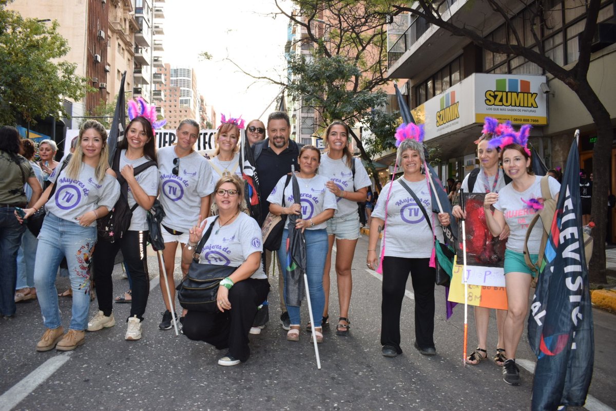 SATSAIDcordoba's tweet photo. #8M "Día Internacional de la Mujer Trabajadora"
#9M ➡️ #MARCHAMOSJUNTAS
#MujeresDeTelevision
#MujeresDelSATCba
#TrabajadorasSomosTodas ✊🏻👭
#SatsaidCba
@satsaidnacional https://t.co/9VB1VdzDDC