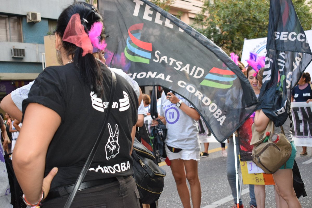 SATSAIDcordoba's tweet photo. #8M "Día Internacional de la Mujer Trabajadora"
#9M ➡️ #MARCHAMOSJUNTAS
#MujeresDeTelevision
#MujeresDelSATCba
#TrabajadorasSomosTodas ✊🏻👭
#SatsaidCba
@satsaidnacional https://t.co/9VB1VdzDDC