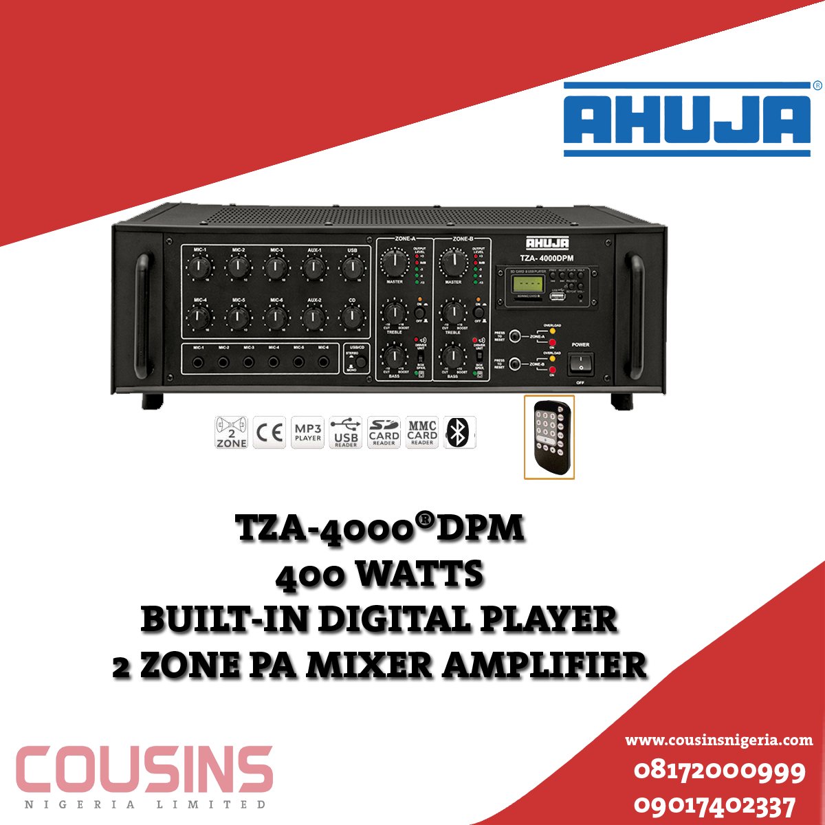 400 watt amplifier ahuja