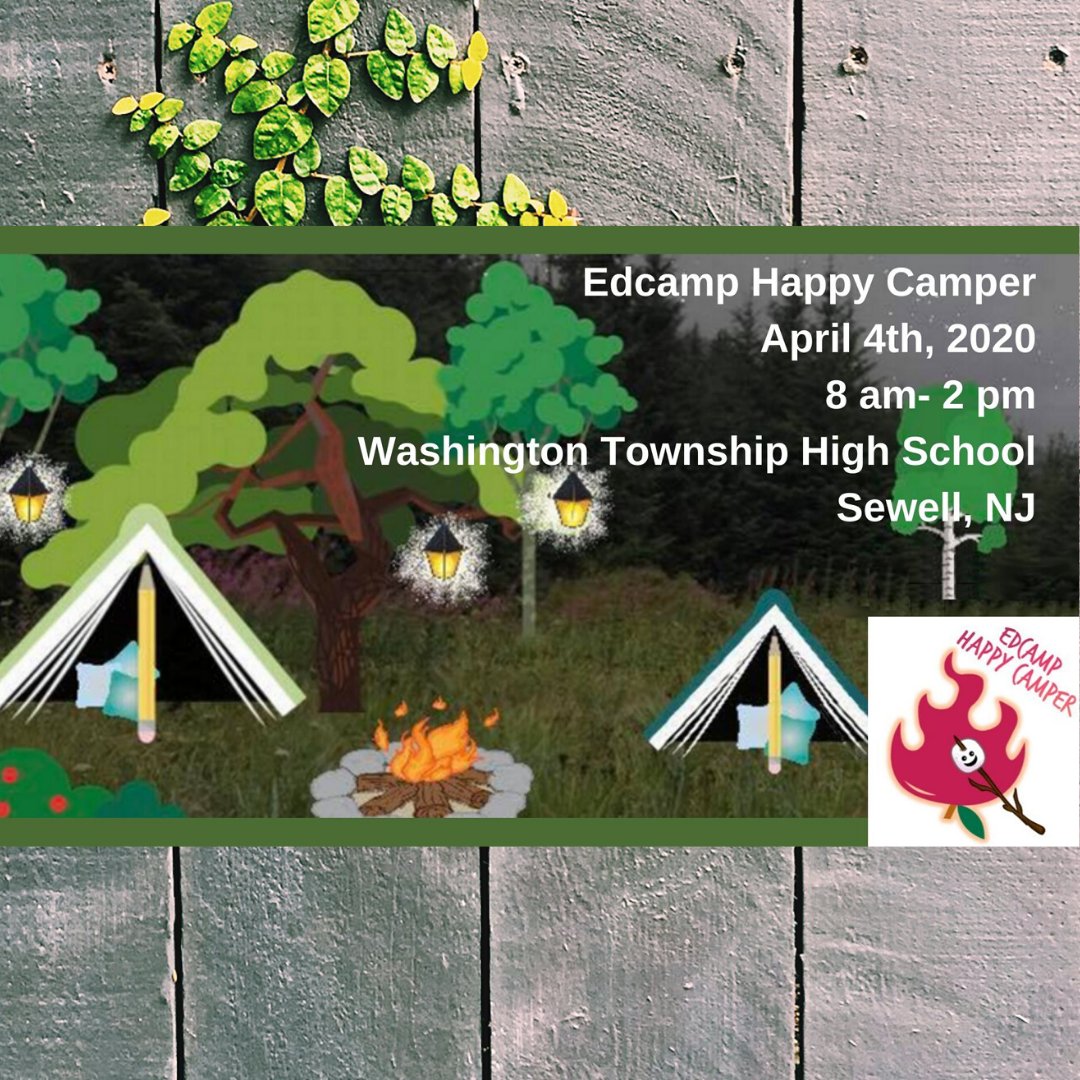 It's time again for Edcamp Happy Camper! Come join us for a fun day of PD the way it was meant to happen. Collaborate on topics of YOUR choice with awesome colleagues! Free breakfast, lunch, &amp; prizes. Don't miss out, sign up and get more info here: