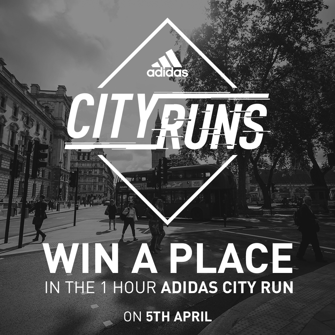sportsshoes_com's tweet photo. 1 CITY. 1 HOUR. HOW FAR WILL YOU GO?
It's your chance to bag a place in the adidas 1-Hour City Run on 5th April. For your chance to #win...
>> Like 
>> Retweet
>> Comment why you want to run.
We're giving away 5 places across Twitter, Facebook &amp; Insta. #competition ends 16/3/2020 https://t.co/DduhGYRRaf