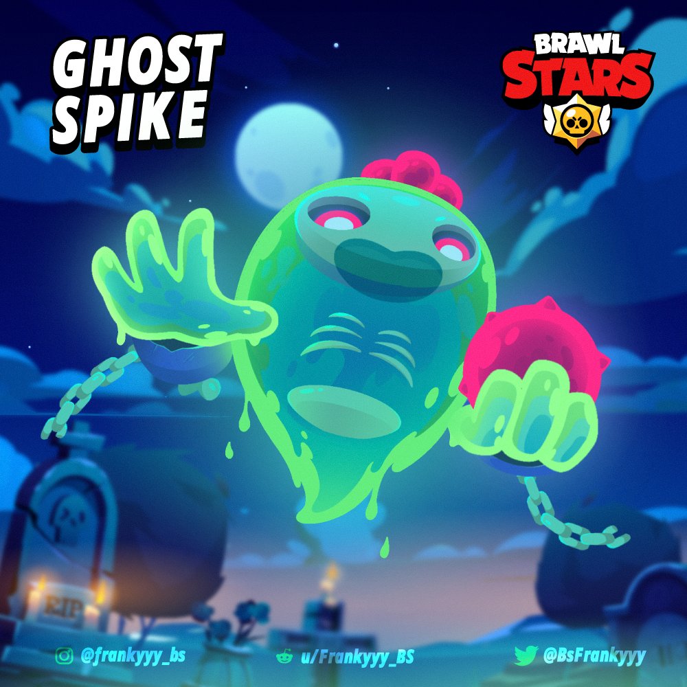 Frankyyy Chan on X: Ghost Spike, skin idea @supercell @brawlstarsit1 @ BrawlStars #BrawlStars #supercell #supercellgames #conceptart #illustration   / X