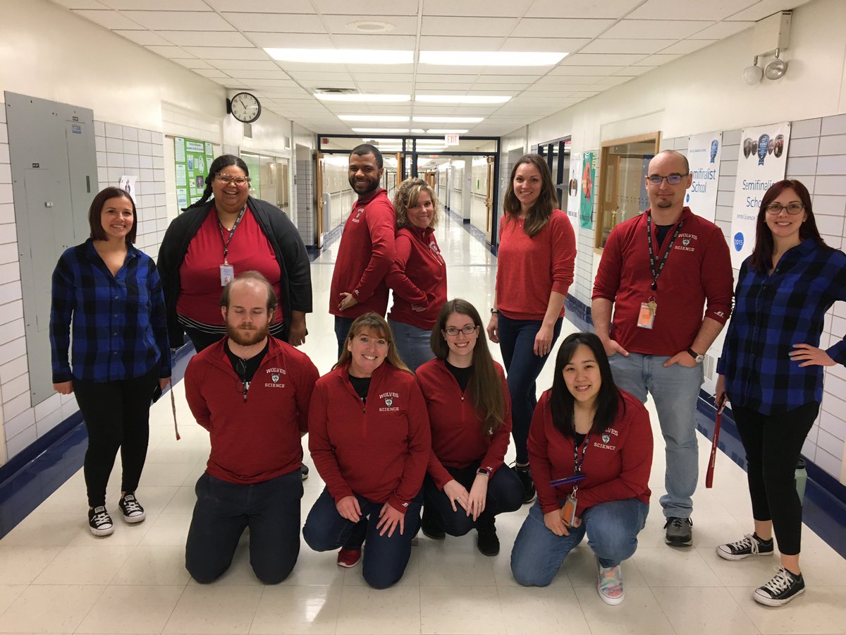 NiWeActivities's tweet photo. The Science Department representing on twin day! #westspringspirit https://t.co/T4cJ19kcln
