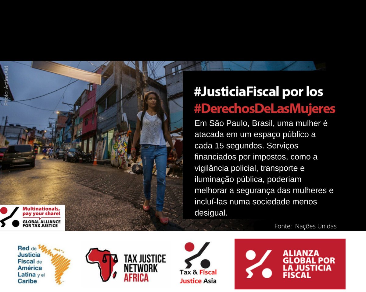 justiciafiscal's tweet photo. 🔴Que los impuestos financien la seguridad y garanticen la igualdad económica.👭Las mujeres, especialmente las marginadas, son quienes más sufren esta carencia del estado. #PorUnSistemaFiscalFeminista #TaxJusticeForWomensRights #JusticiaFiscal #DerechosDeLasMujeres #CSW64 https://t.co/S13cCgFssb