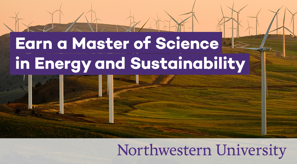 WEN_Chicago's tweet photo. Earn a 1-yr Master’s in Energy &amp; Sustainability at Northwestern. This degree prepares students to be leaders within the energy and sustainability sector. Final deadline for the Fall 2020 cohort is April 15. Interested? Find out more: MSES https://t.co/zMffOFUgoQ https://t.co/W9MDxcJrcT