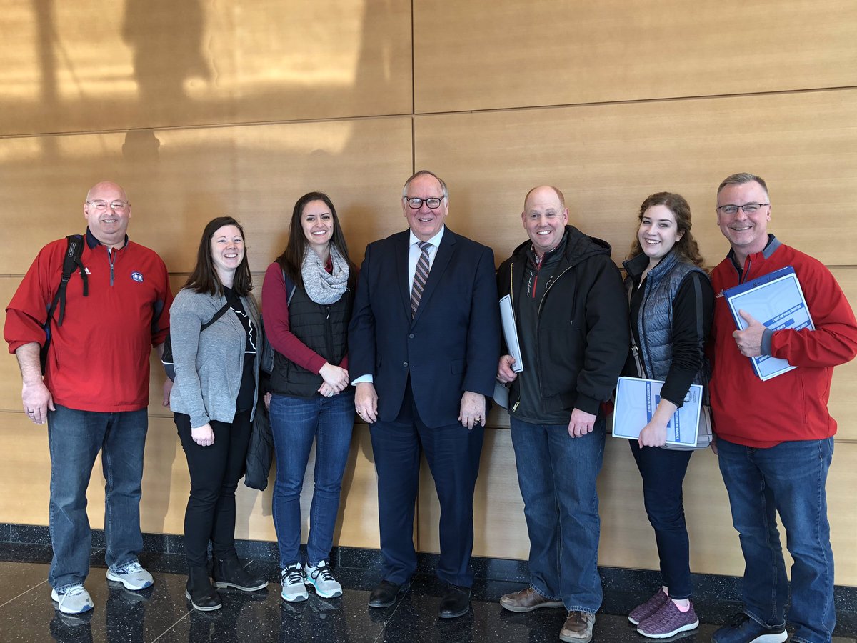 Thanks <a href="/DSenjem/">David Senjem</a> for meeting with us this morning! We appreciate our conversation about fully funding schools and getting more support for our paras #WeAreTriton #InspireExcellence