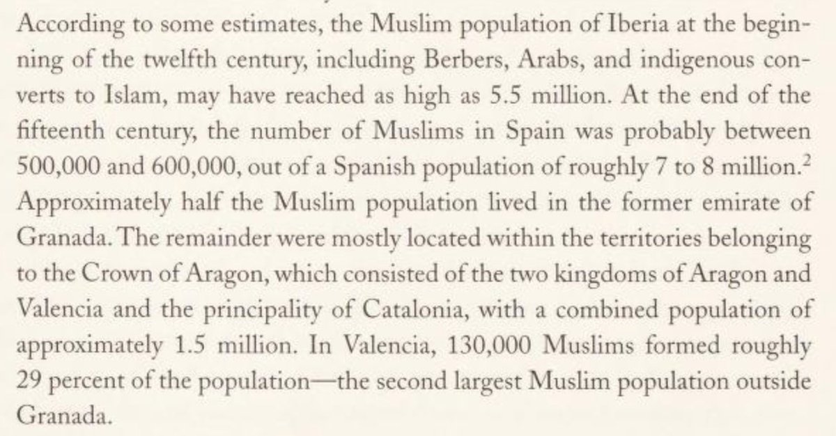 At the peak of muslim rule in early 12th century, as much as 5.5 million of the 8 million of Spain were muslim. This had fallen to 600k max by the end of the 15th century. This number was zero to none by the 1650s-1700s. Let's see how the Spaniards achieved this.