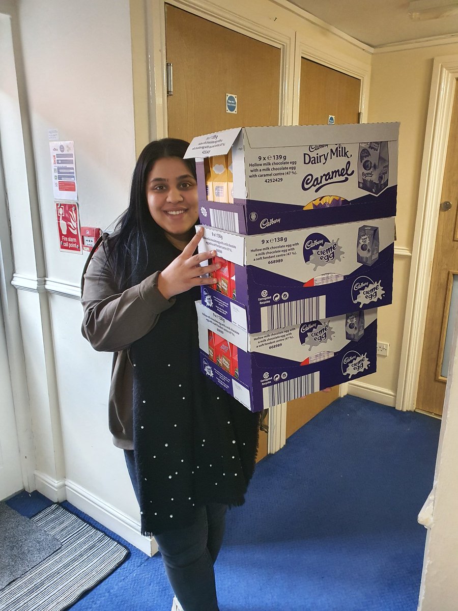 chaggar16's tweet photo. Lots of Easter Eggs donated to Seacole Scheme one of our community food connection groups
#Tescoroundhay #Tescointhecommunity
#Seacolescheme https://t.co/qURGDuEf9H