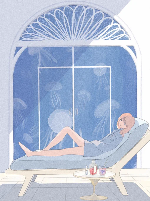 海の月をみながら 