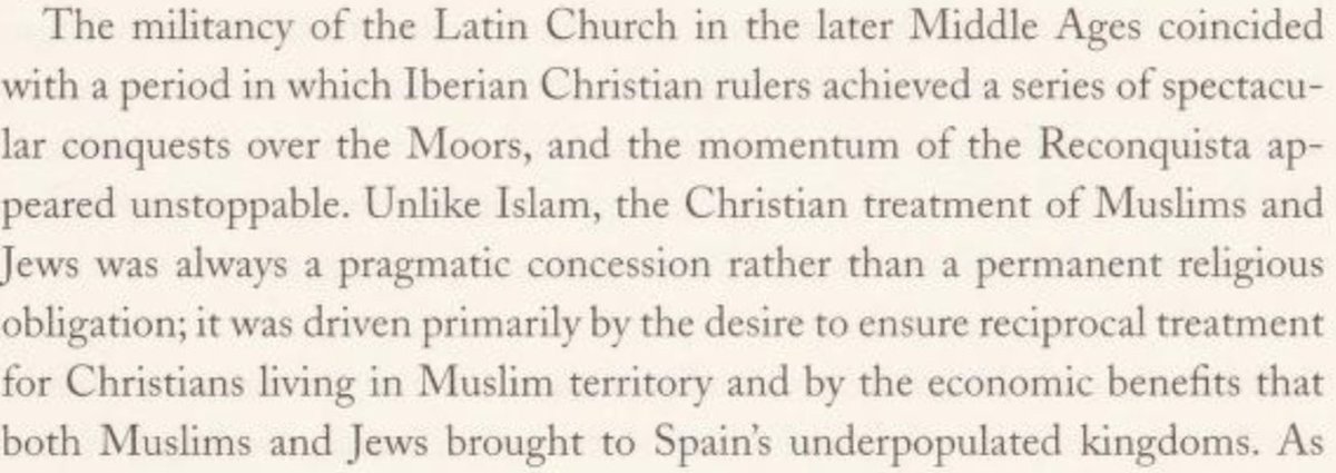 Muslims had always been tolerated, never accepted. There was zero religious obligation to tolerate them. Soon, reconquista picked up and iberian rulers started uniting, defeating the moors regularly.
