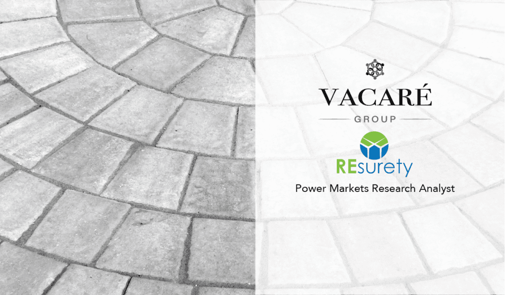 Power Markets Research Analyst – REsurety – Featured Job Posting from the Vacaré Group Boston: Position Overview: As a power markets research analyst, you will support a range of REsurety’s objectives related to power markets. Your core areas of focus… vacaregroup.com/talent-acquisi…