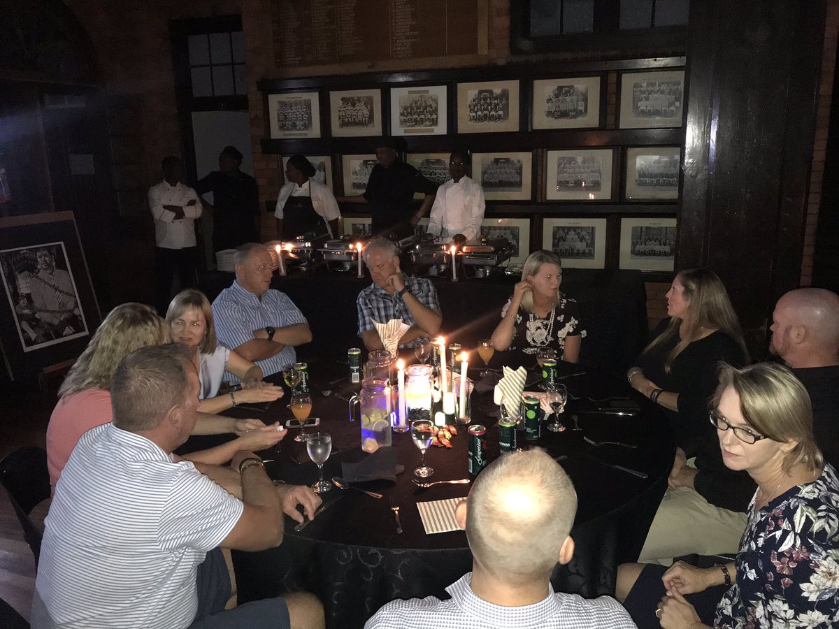 A lovely occasion tonight by candlelight! 1st team capping dinner. 🖤🤍💛🏑