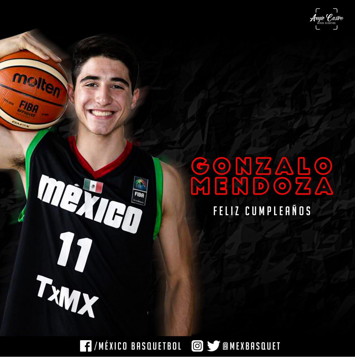mexbasquet's tweet image. Felicidades a @gonzalomo_ , seleccionado nacional U18, que hoy está cumpliendo la mayoría de edad 🎂🎁