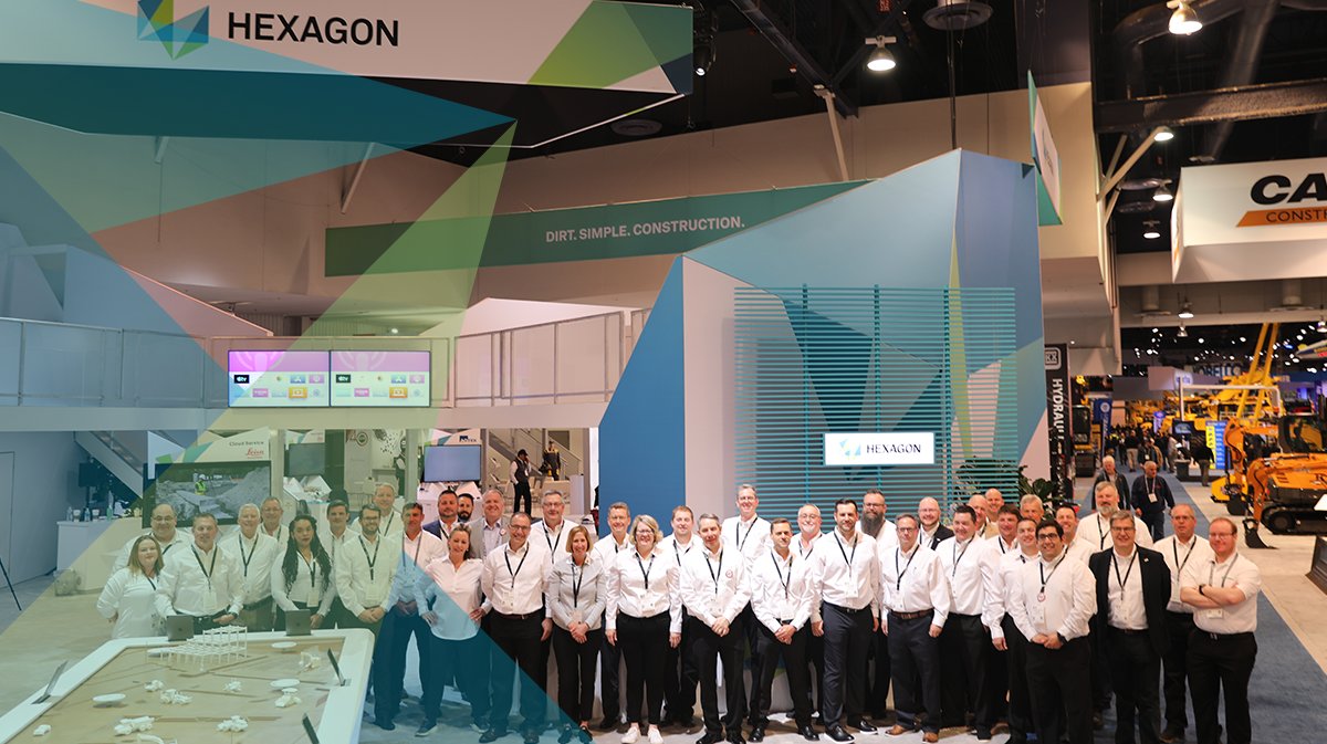Welcome to ConExpo 2020! Visit us at the Hexagon exhibit in the North Hall, Booth N-12166 to learn more about our #DirtSimple solutions that can help you at every stage of the life cycle of a construction project. #CONEXPOCONAGG