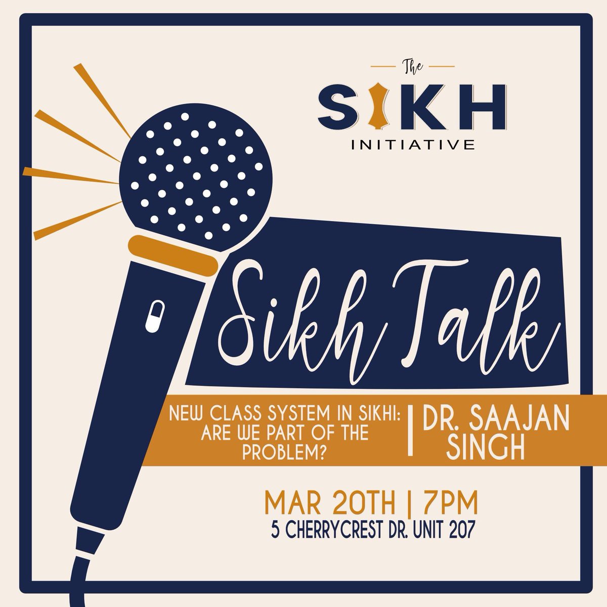 SikhVibes's tweet photo. Join us for our next #SikhTalk with Dr. Saajan Singh on Friday March 20th, from 7pm to 8.30pm!
Saajan Singh will be speaking on the βNew Caste System in Sikhiβ. Some youngsters will be presenting too. Bring everyone!!
#TheSikhInitiative #EmpowerYourSpirit #PublicSpeaking https://t.co/I2McU3Xw3L