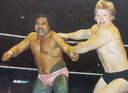 GaryCappetta's tweet photo. 4/6/79 After his main event loss at Wagner College, SI, #NY 
I guess High Chief Peter #Maivia needed a diversion after his loss to Bob #Backlund. What else could explain him body slamming #GMC after I announced the winner? He thought it was funny. I didn't know what hit me. https://t.co/3CVviIHjmg