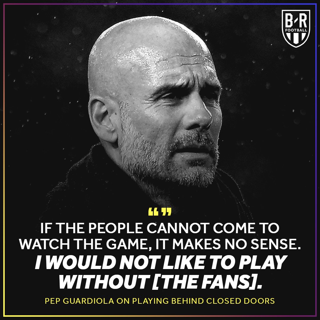 brfootball's tweet photo. Nuno Espirito Santo and Pep Guardiola don't want to play behind closed doors https://t.co/YOlkfKjt8K