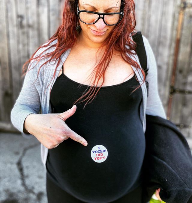 wayoutweird's tweet photo. Baby’s first vote! #feelthebern #berniesanders #votedetroit #wayoutweird https://t.co/e01pAM6idz