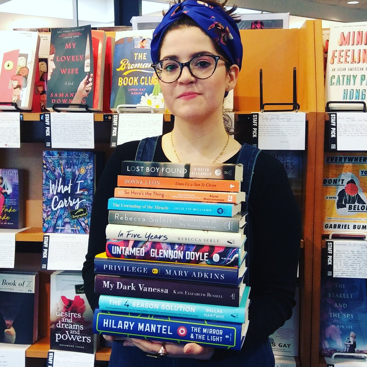 ThirdPlaceBooks's tweet photo. It's new title tuesday and we have some exciting titles ready to be picked up by you. Remember we can always ship to you and we are offering free delivery till March 13th! #thirdplacebooks #thirdplacefirst #newtitletuesday #newbooks #newtitles #NewReleaseTuesday #shopindie https://t.co/V15lvj2WAE