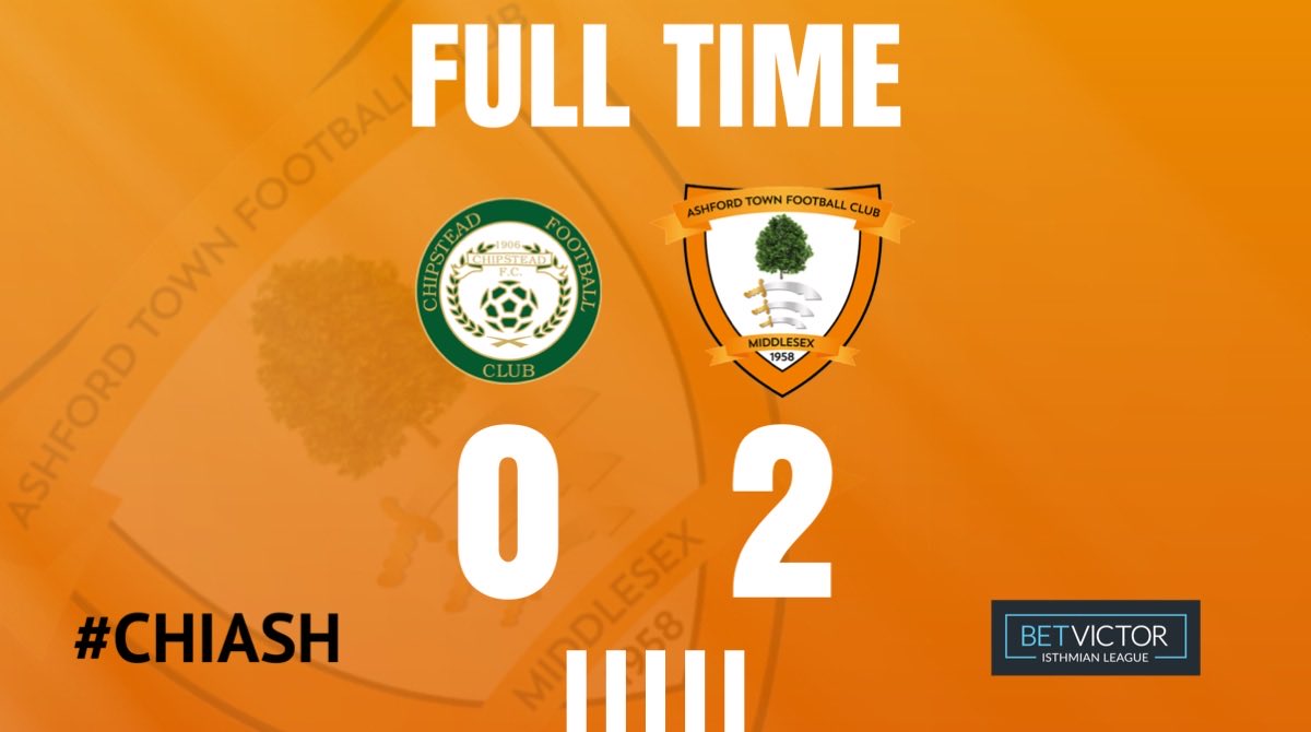 ashfordtownmx's tweet photo. Full time @chipsteadfcsurr and the Tangerines take home a well deserved 3 points 🍊
#CHIASH #COYT https://t.co/Q7ONri7bqb