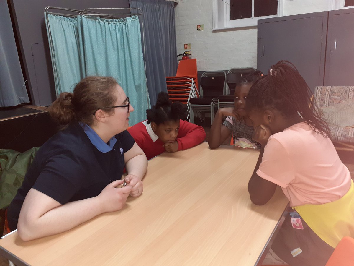 1stDenmark's tweet photo. In celebration of International Women's Day, our Leaders and a visitor,  telling the girls about their careers ! https://t.co/RTMcdzaDBb