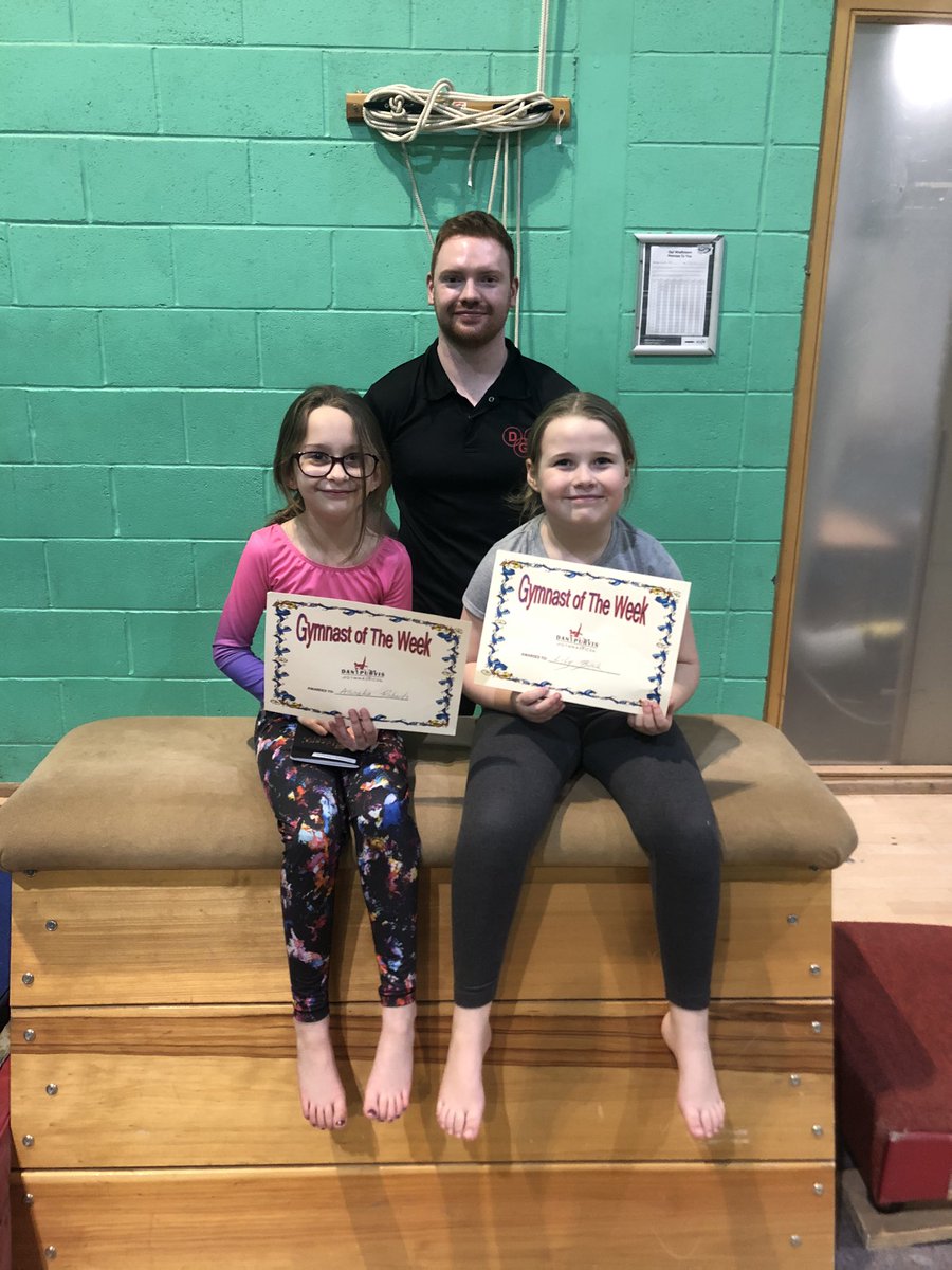 A big well done to Anneka and Lily for being our star gymnasts at the 17.30 Tuesday class. Keep it up guys 👍