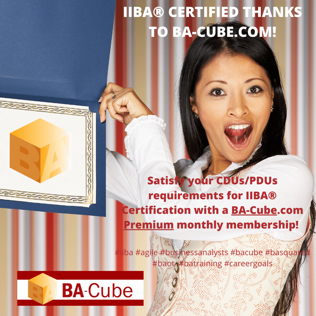 A Monthly Premium Membership helps meet IIBA® Education Requirements. Earn your CDUs and advance your BA career. ow.ly/jO4N50yrWcN #iiba #basquared #bacube #agileba #agile #baot