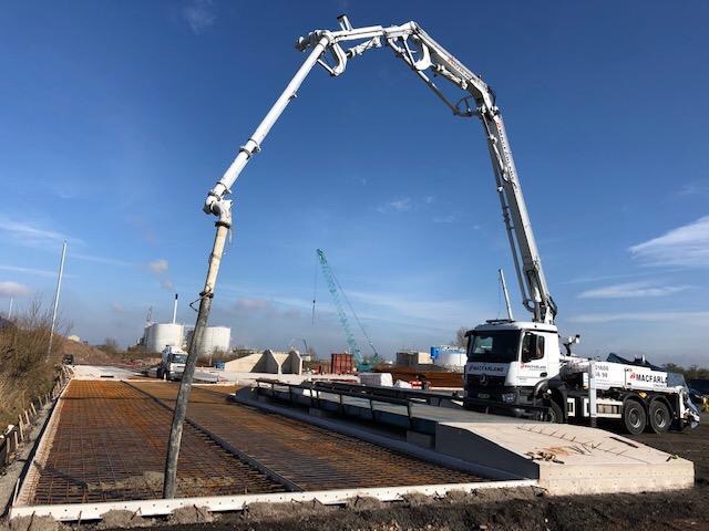 kformco's tweet photo. One of our projects setup and ready to utilise concrete pump hire in Ellesmere Port. Save time and money “work smarter not harder” use K-Form to pour adjoining bays. https://t.co/oNVFomwL5X