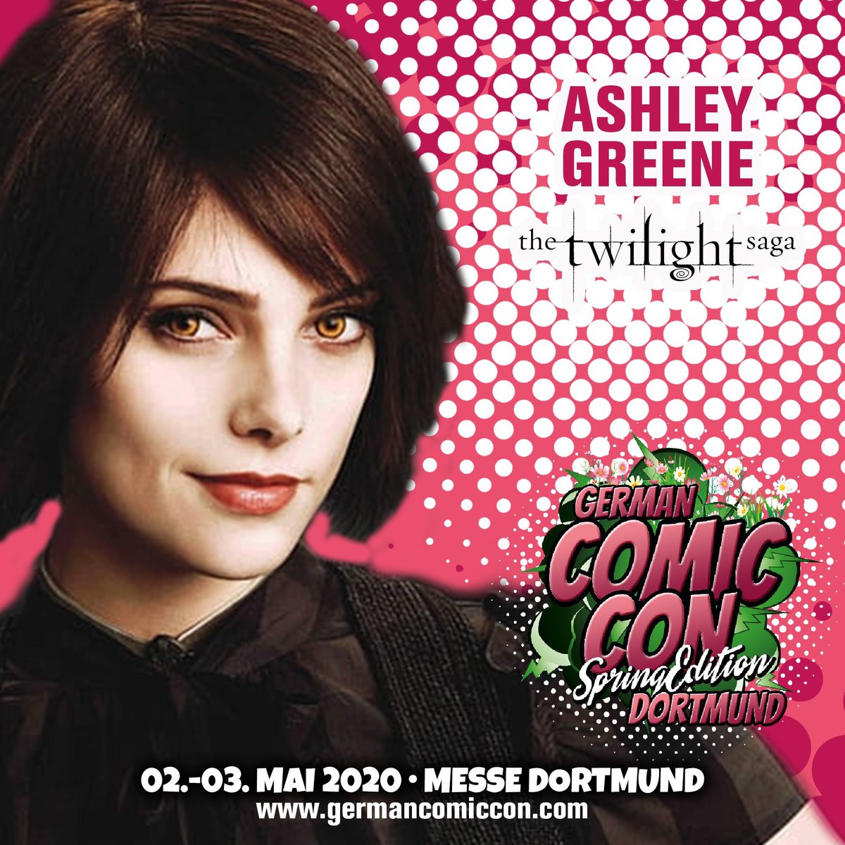 German Comic Con Dortmund Spring Edition am 2-3 Mai 2020 in den Westfalenhalle Dortmund 
Tickets: germancomiccon.com/dortmund-spring

Get ready for #ashleygreen at German Comic Con Dortmund Spring Edition, 2-3 May 💕