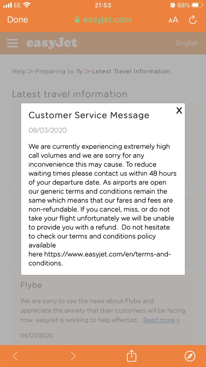 SaschaKoehler's tweet photo. @easyJet when are you updating your booking policies re travel to Italy? https://t.co/KGAhGhnuce