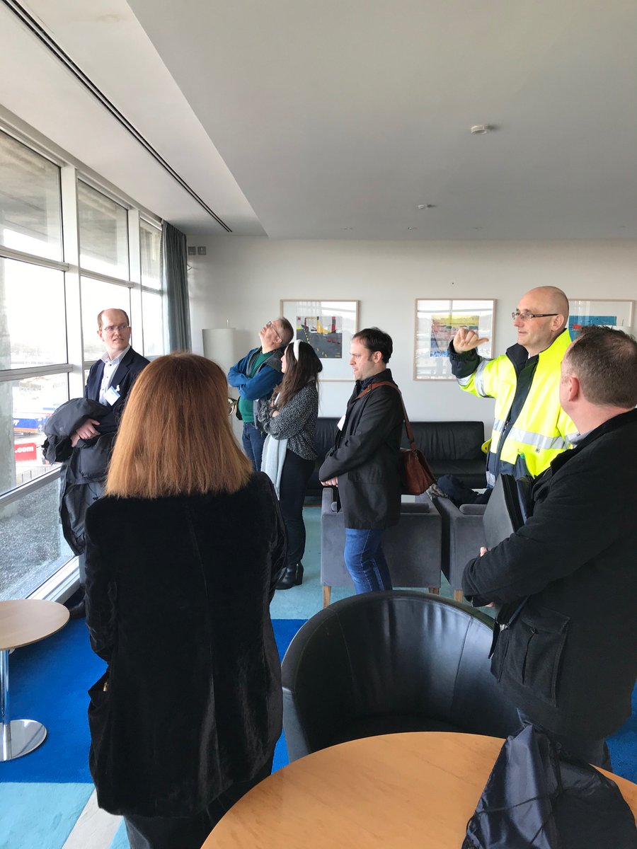 PortsPastPres's tweet image. The project team and friends from Wales week got a tour of Dublin Port today. Thanks to Lar Joye @DublinPortCo for the warm welcome! #euirelandwales #portspastandpresent ⚓️🏴󠁧󠁢󠁷󠁬󠁳󠁿🇮🇪